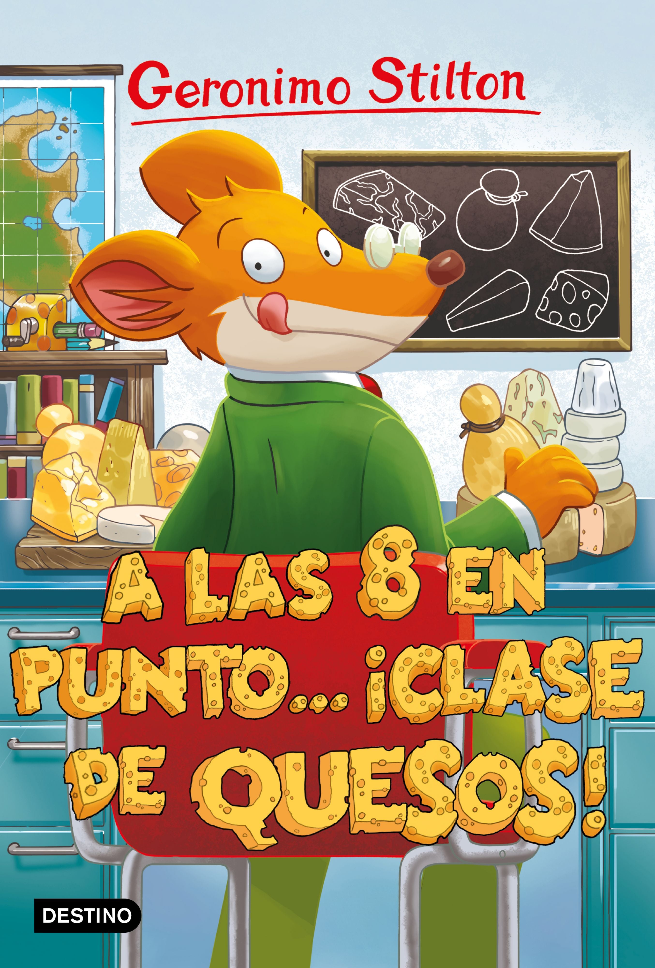 A las ocho en punto... ¡clase de quesos!: Ciudad de Ceniza. Geronimo Stilton (Destino Infantil & Juvenil) 9788408212867 Imagen principal del producto