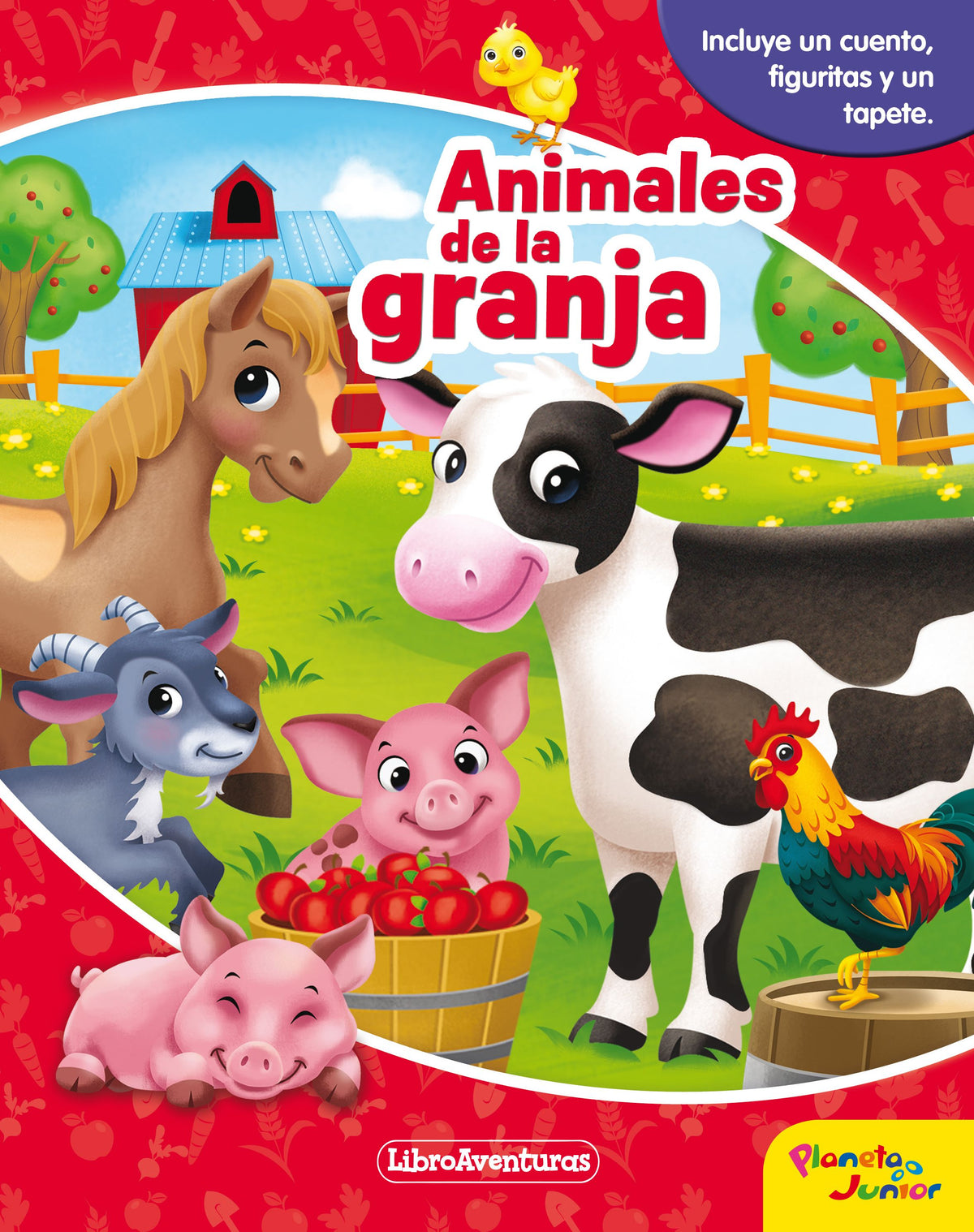 Animales de la granja. Libroaventuras: Incluye un cuento, figuritas y un tapete. AA. VV. (Planeta Junior) 9788408218111