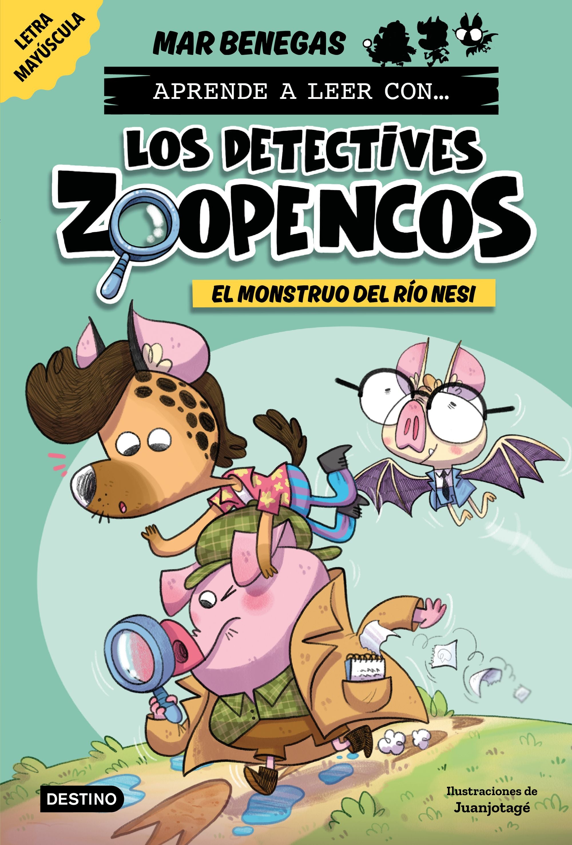 Aprender a leer con... Los Detectives Zoopencos 1. El monstruo del río Nesi: En letra MAYÚSCULA para aprender a leer (libros para niños a partir de 5 años). Elige tu propia historia. Mar Benegas (Destino Infantil & Juvenil) 9788408278450 Imagen principal del producto