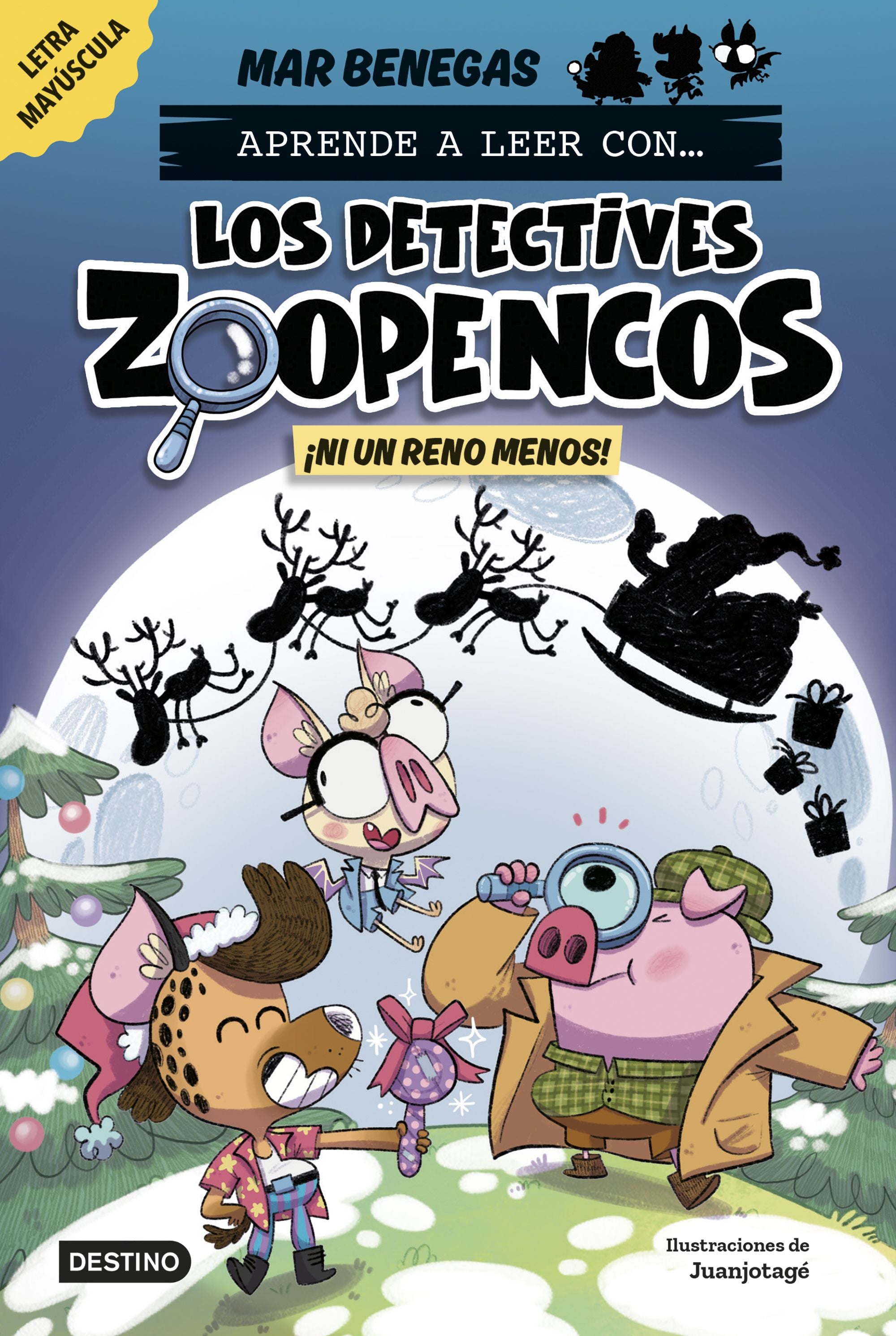 Aprender a leer con... Los Detectives Zoopencos 9. ¡Ni un reno menos!: En letra MAYÚSCULA para aprender a leer (libros para niños a partir de 5 años). Elige tu propia historia. Mar Benegas (Destino Infantil & Juvenil) 9788408310365 Imagen principal del producto