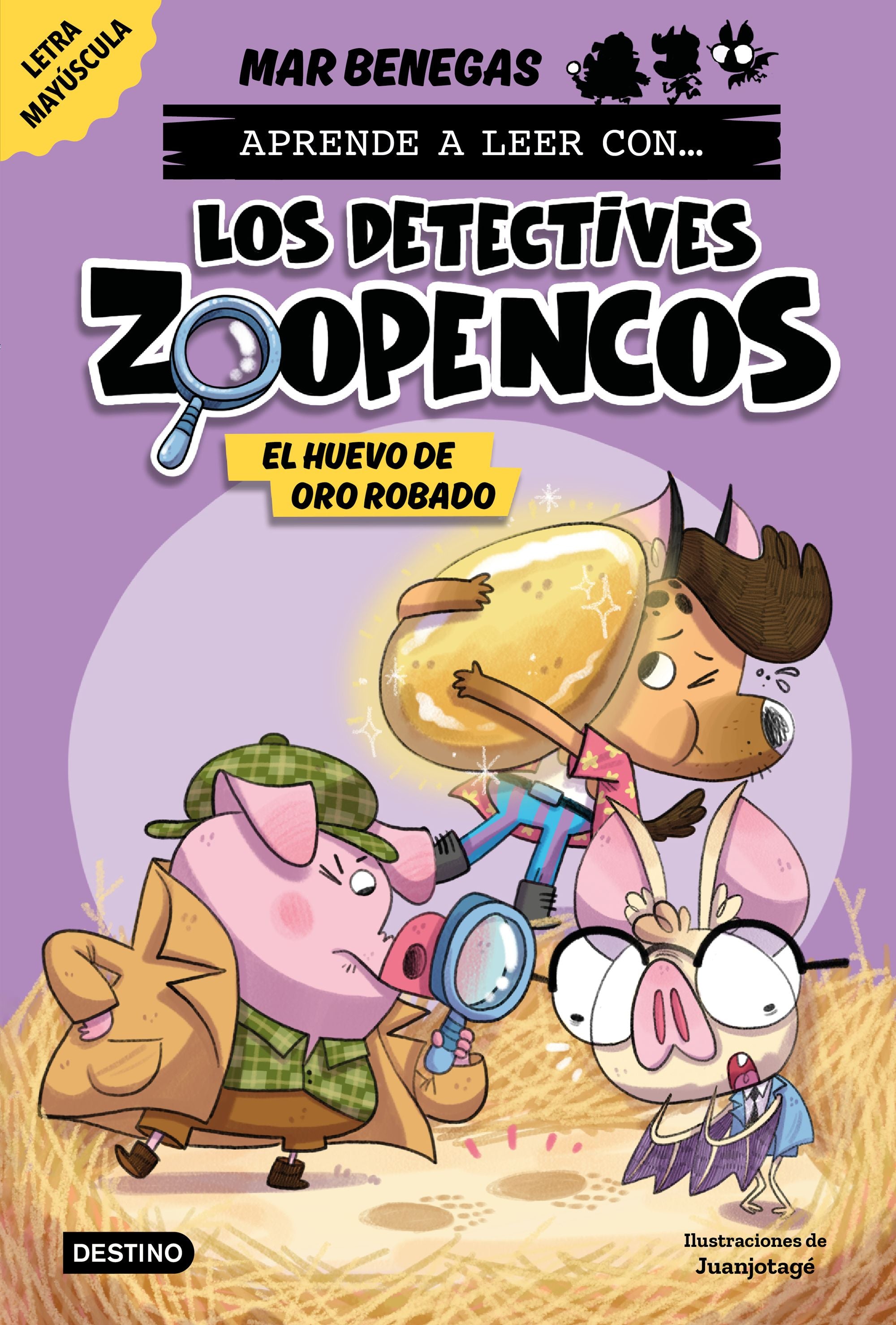 Aprender a leer con... Los Detectives Zoopencos 2. El huevo de oro robado: En letra MAYÚSCULA para aprender a leer (libros para niños a partir de 5 años). Elige tu propia historia. Mar Benegas (Destino Infantil & Juvenil) 9788408278467