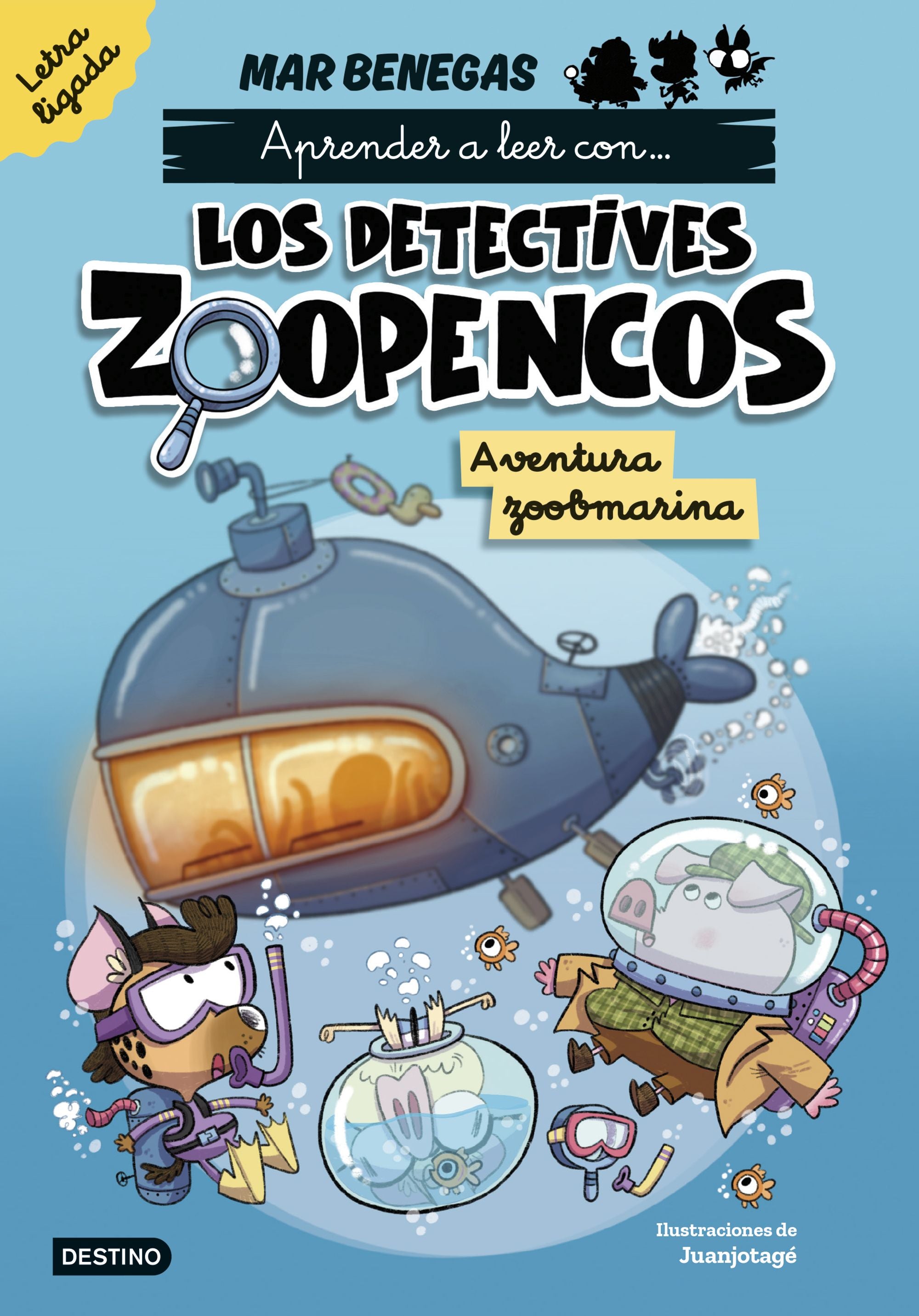 Aprender a leer con... Los Detectives Zoopencos. Letra ligada 1. Aventura zoobma: En letra LIGADA para aprender a leer (libros para niños a partir de 5 años). Elige tu propia historia. Mar Benegas (Destino Infantil & Juvenil) 9788408318002