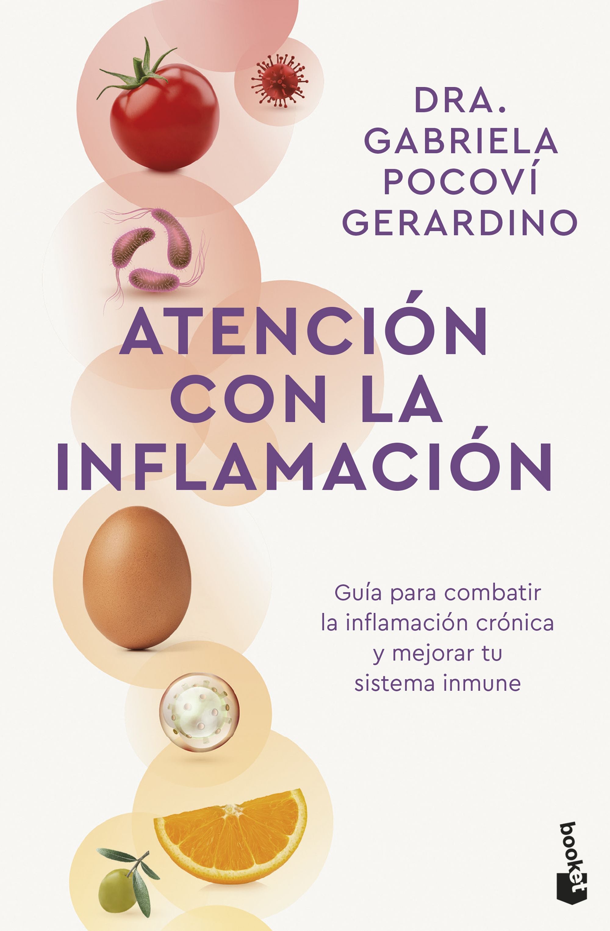 Atención con la inflamación: Guía para combatir la inflamación crónica y mejorar tu sistema inmune. Dra. Gabriela Pocoví Gerardino (Booket) 9788408314011 Imagen principal del producto