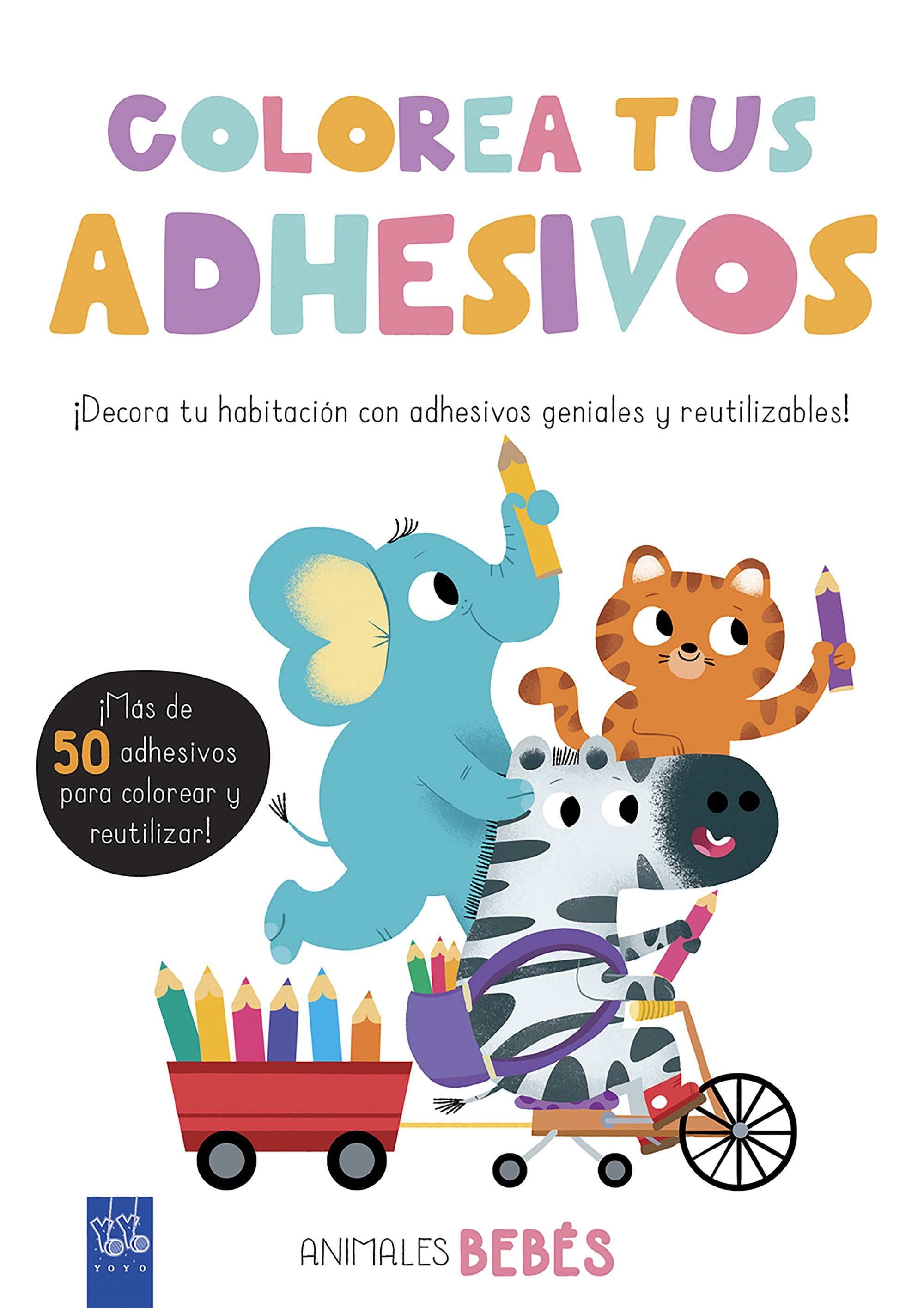 Colorea tus adhesivos. Animales bebés Imagen principal del producto