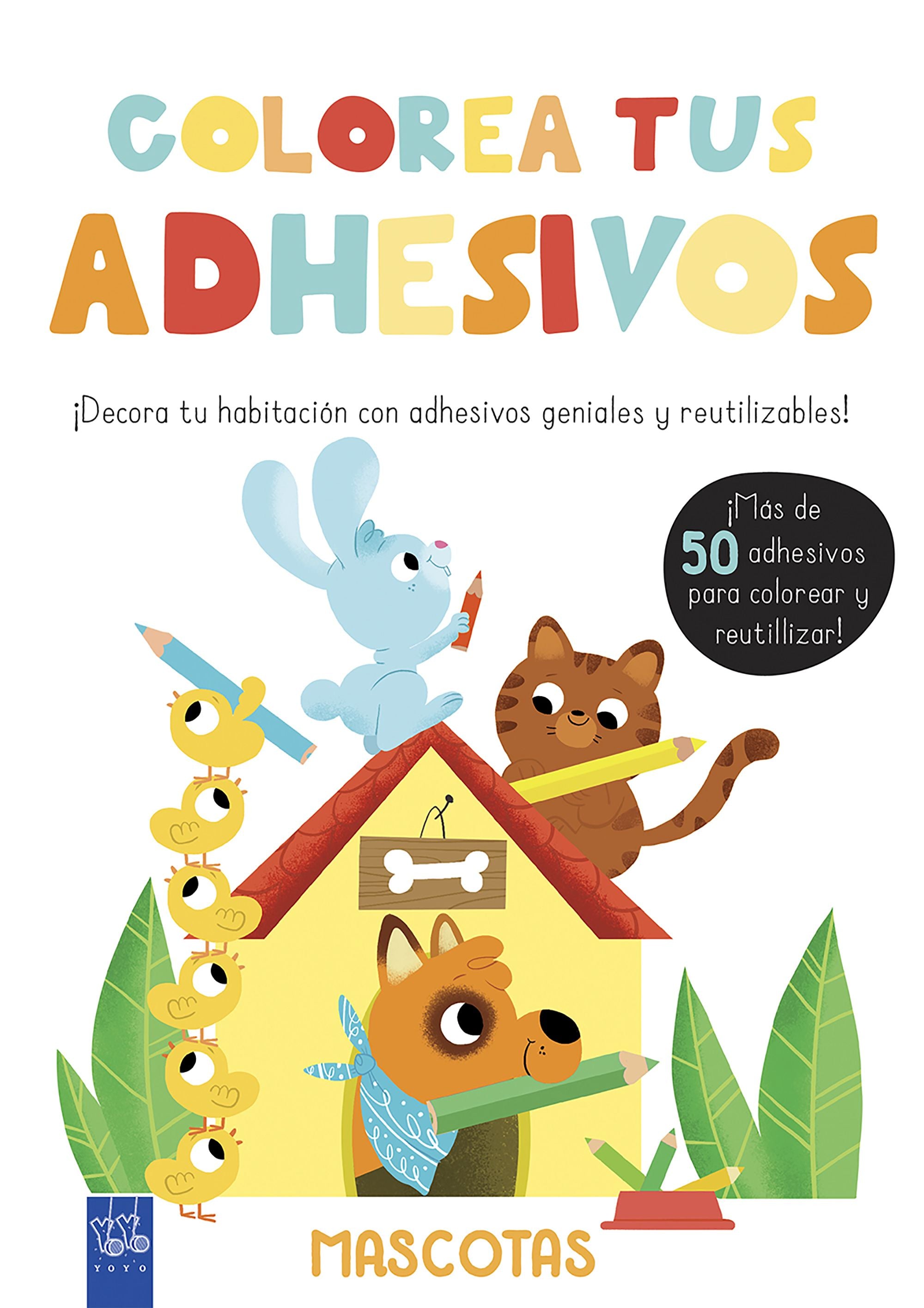 Colorea tus adhesivos. Mascotas Imagen principal del producto