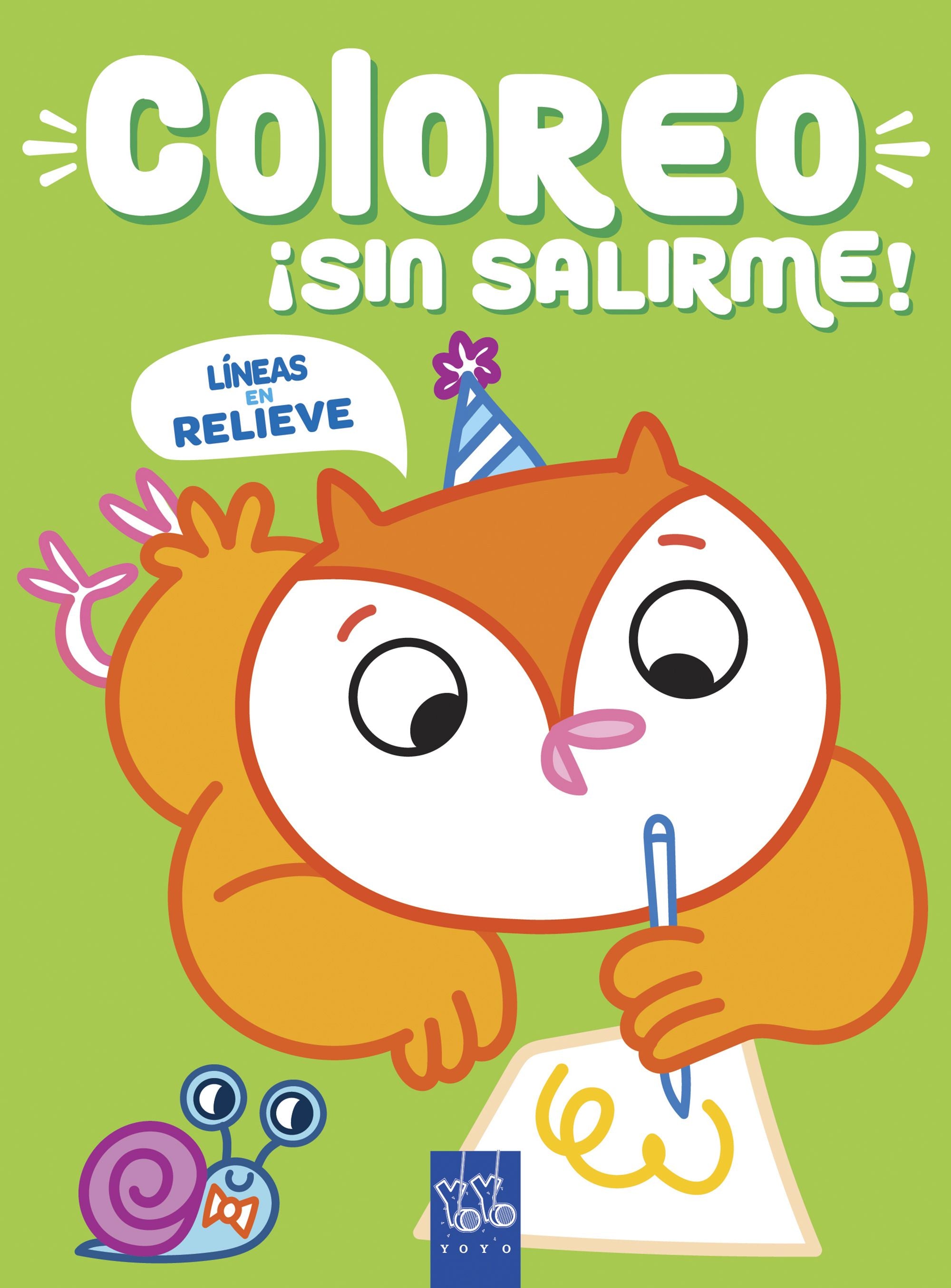 Coloreo ¡sin salirme! Búho: Líneas en relieve. YOYO (Yoyo) 9788408219026