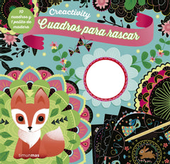 Creactivity. Cuadros para rascar. Mandalas: 10 cuadros y 1 palito de madera