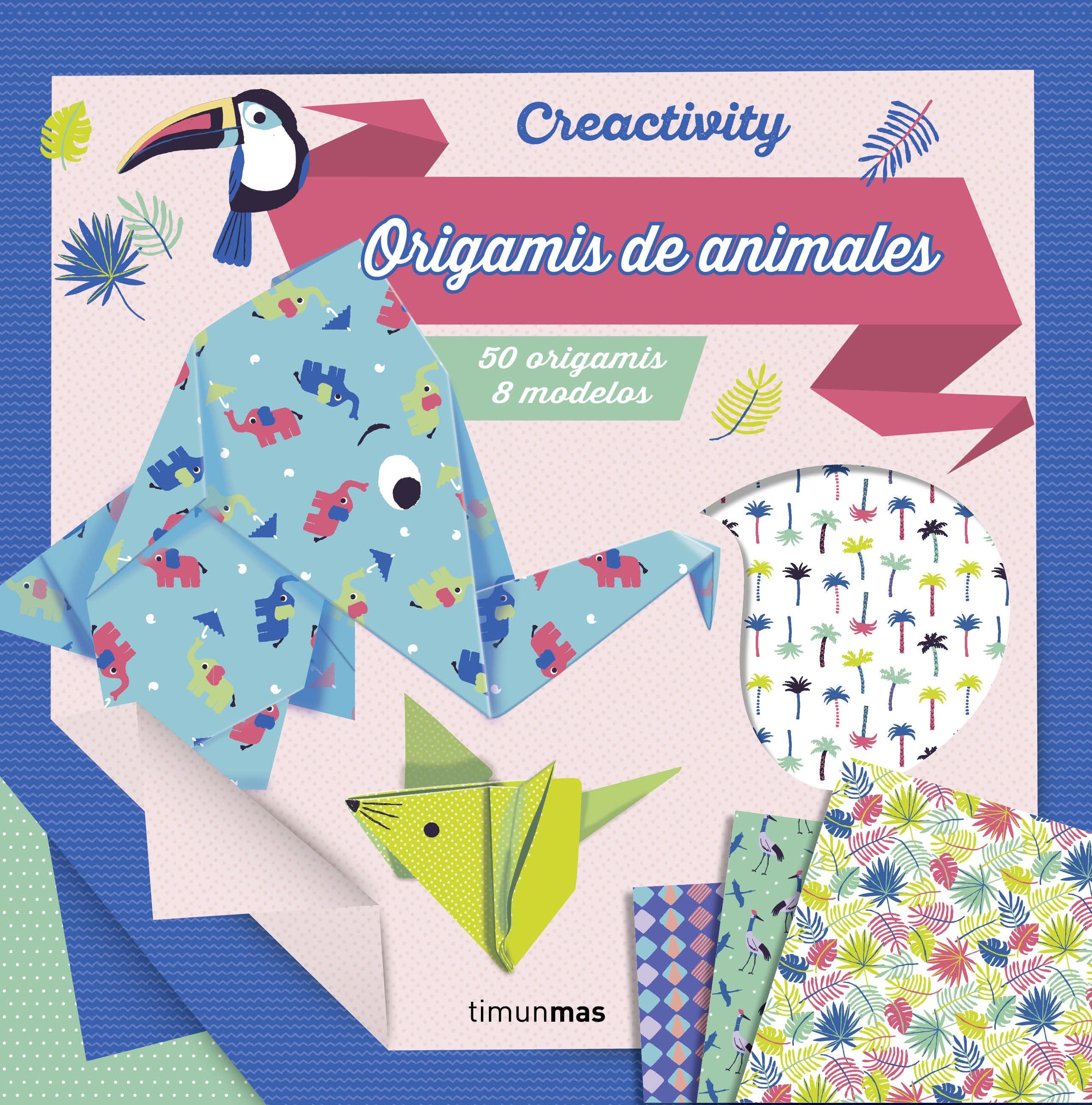 Creactivity. Origamis de animales: 50 origamis 8 modelos. Varios Autores (Timun Mas Infantil) 9788408206927 Imagen principal del producto
