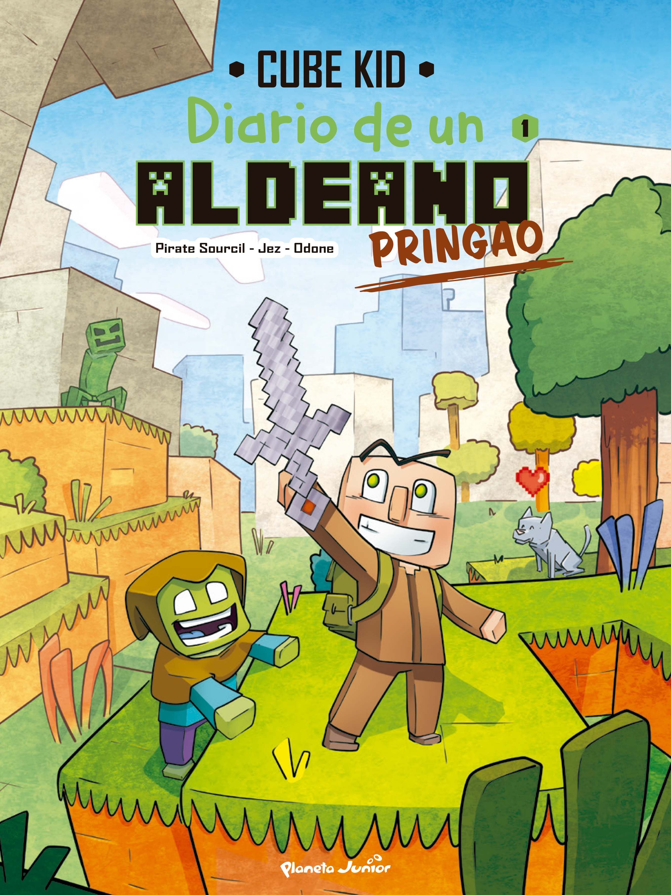 Minecraft. Diario de un aldeano pringao. Cómic 1: Un nuevo guerrero. Cube Kid (Planeta Junior) 9788408251200