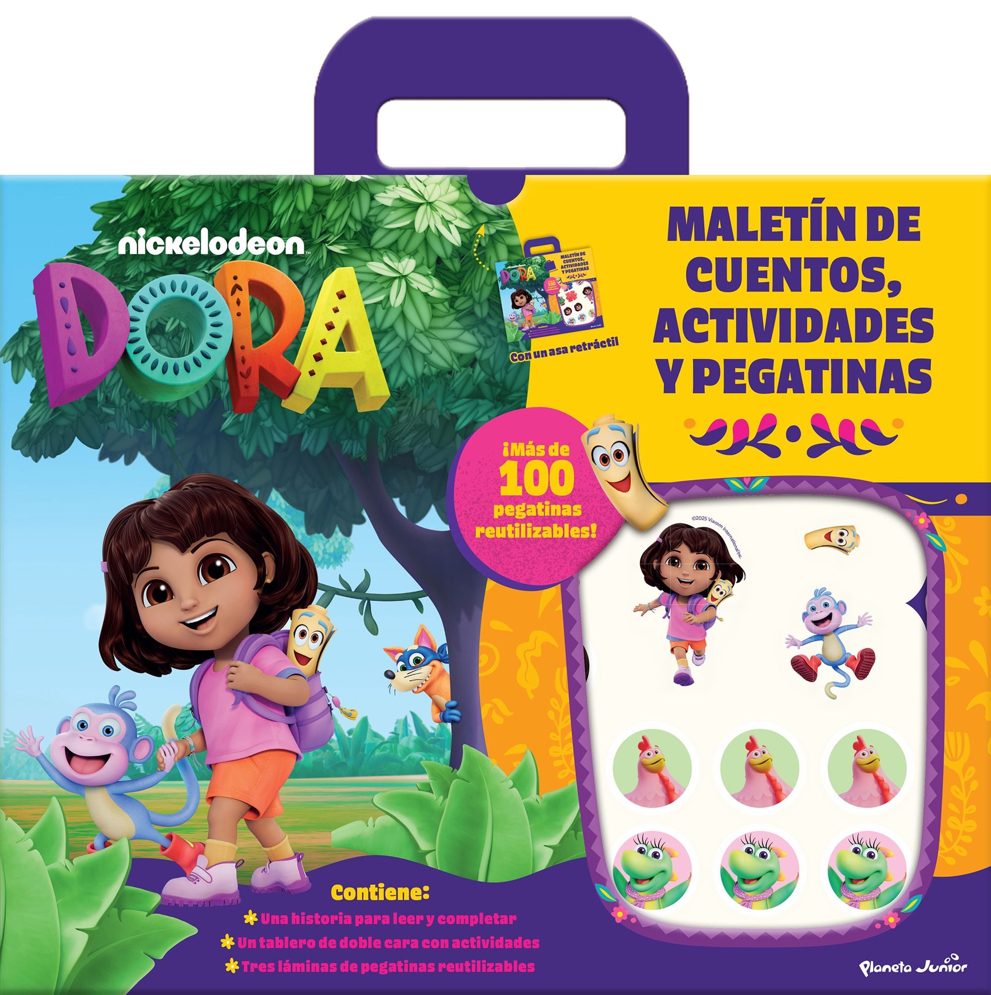 Dora. Maletín de cuentos, actividades y pegatinas. Dora (Planeta Junior) 9788408300335 Imagen principal del producto