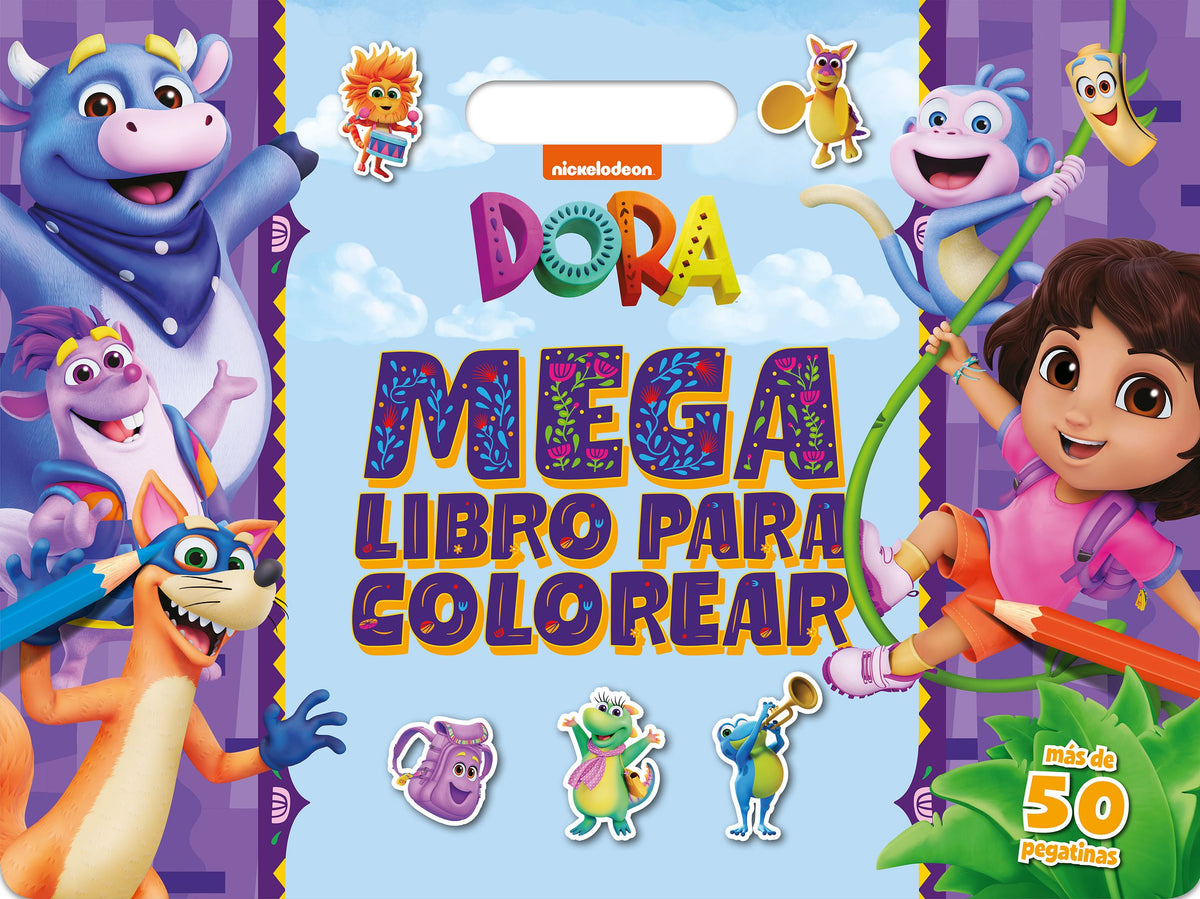 Dora. Megalibro para colorear: Con pegatinas. Dora (Planeta Junior) 9788408300342