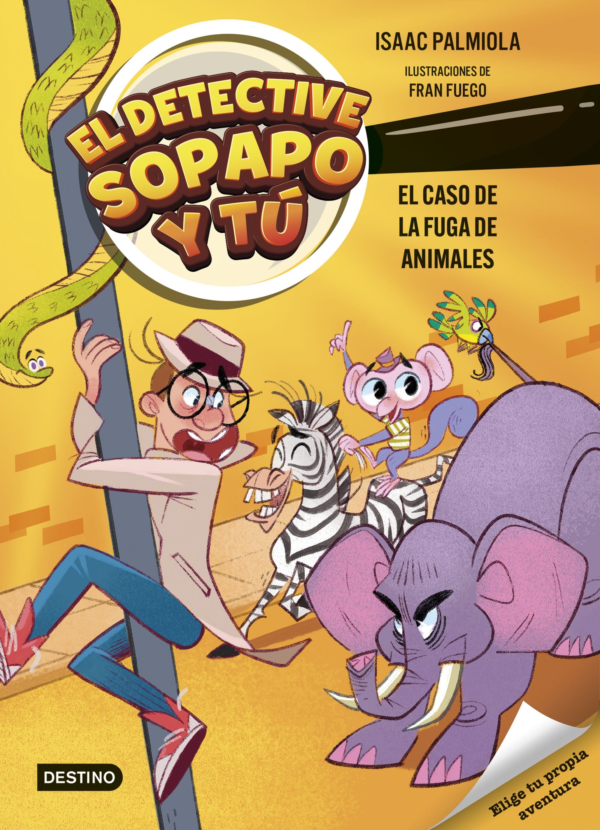 El detective Sopapo y tú 2. El caso de la fuga de animales. Isaac Palmiola (Destino Infantil & Juvenil) 9788408299233 Imagen principal del producto