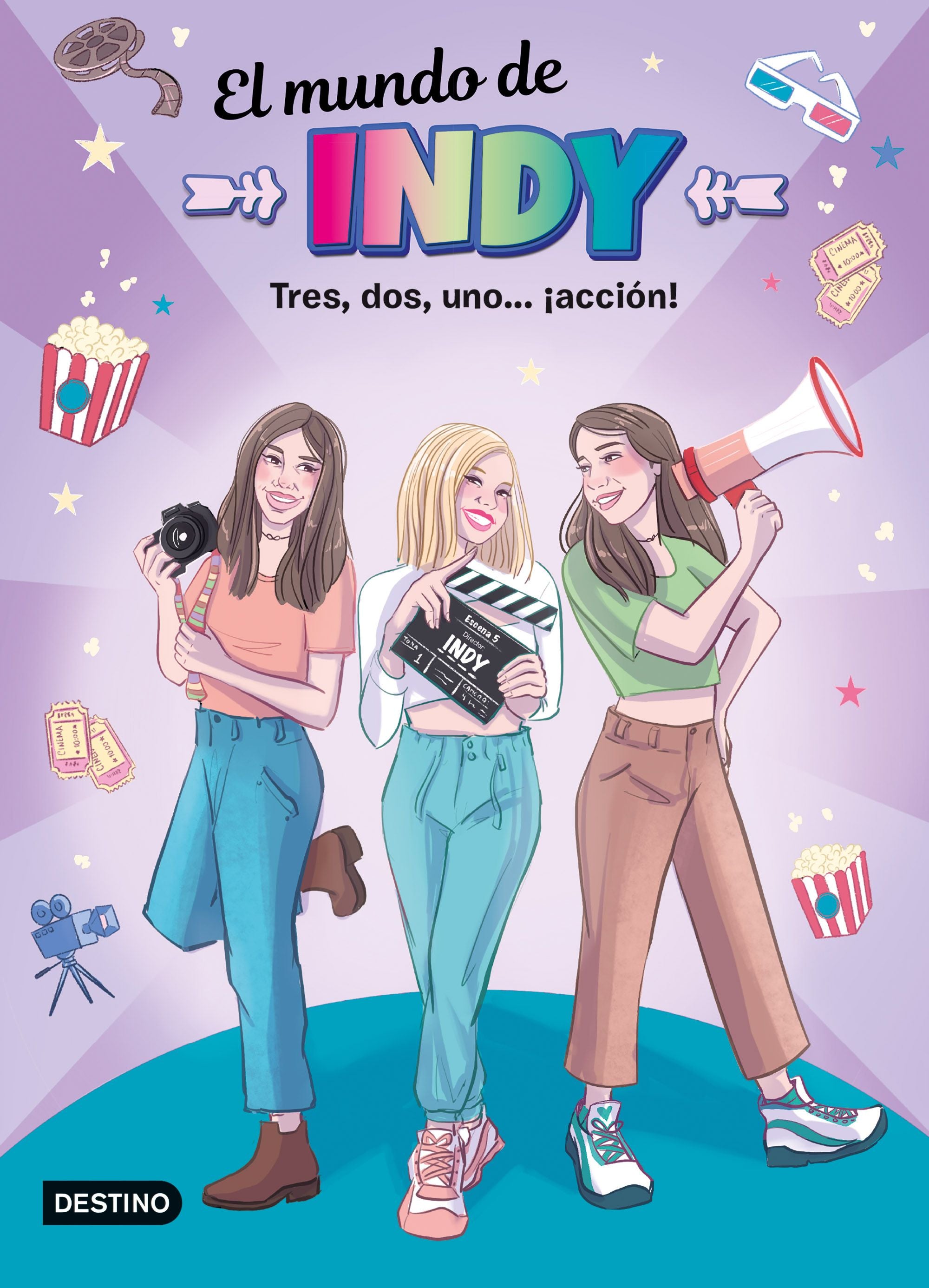 El Mundo de Indy. Tres, dos, uno... ¡acción!. El mundo de Indy (Destino Infantil & Juvenil) 9788408253747 Imagen principal del producto