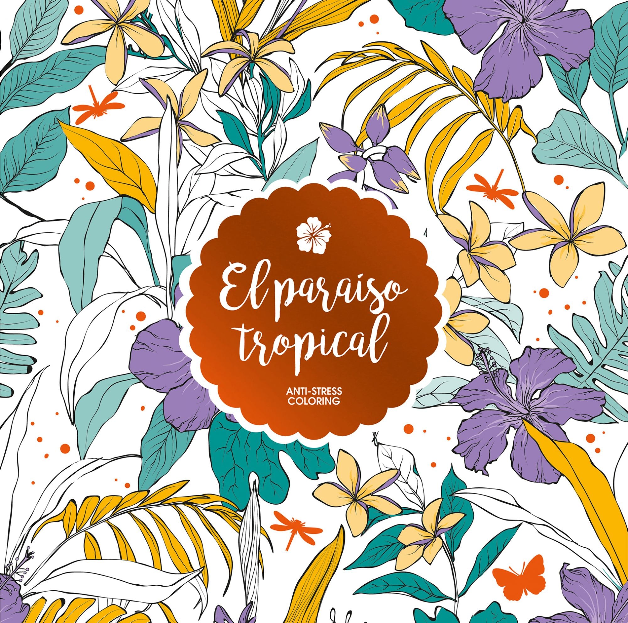 El paraíso tropical: Anti-Stress Coloring Imagen principal del producto