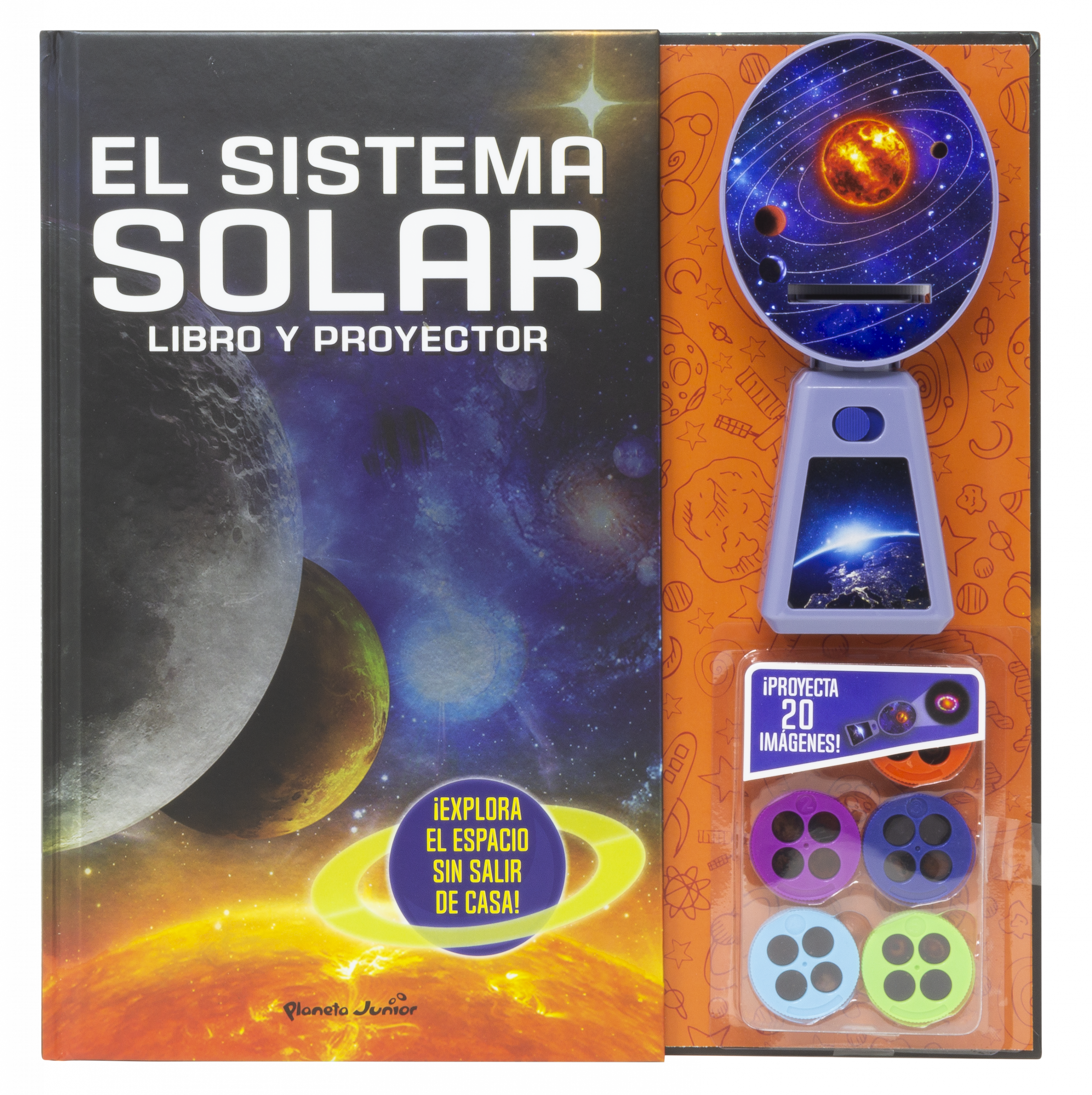 El sistema solar. Libro y proyector: Cuento y proyector. Varios Autores (Planeta Junior) 9788408250852 Imagen principal del producto