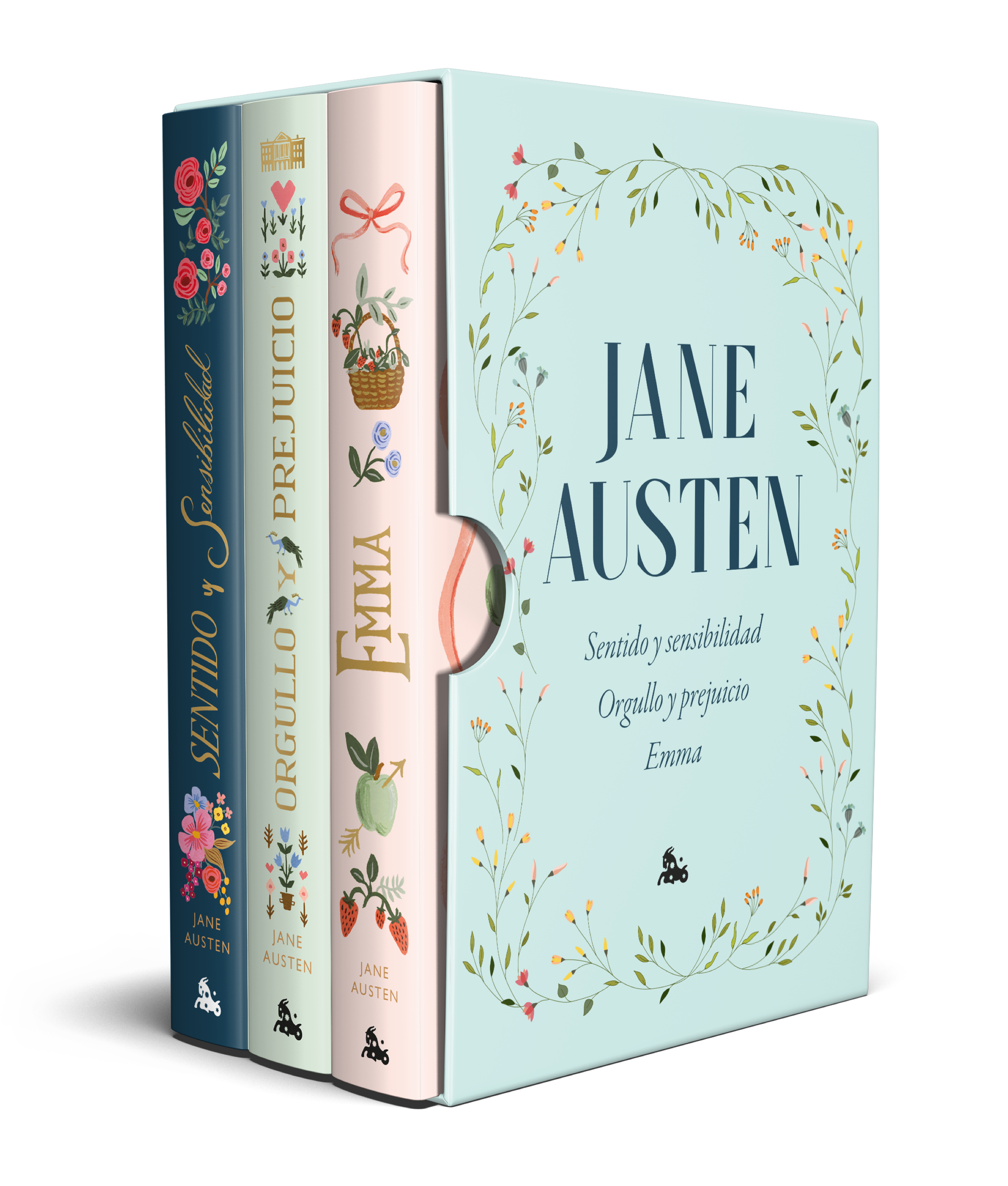 Estuche Jane Austen: Sentido y sensibilidad · Orgullo y prejuicio · Emma. Jane Austen (Austral) 9788408305200 Imagen principal del producto