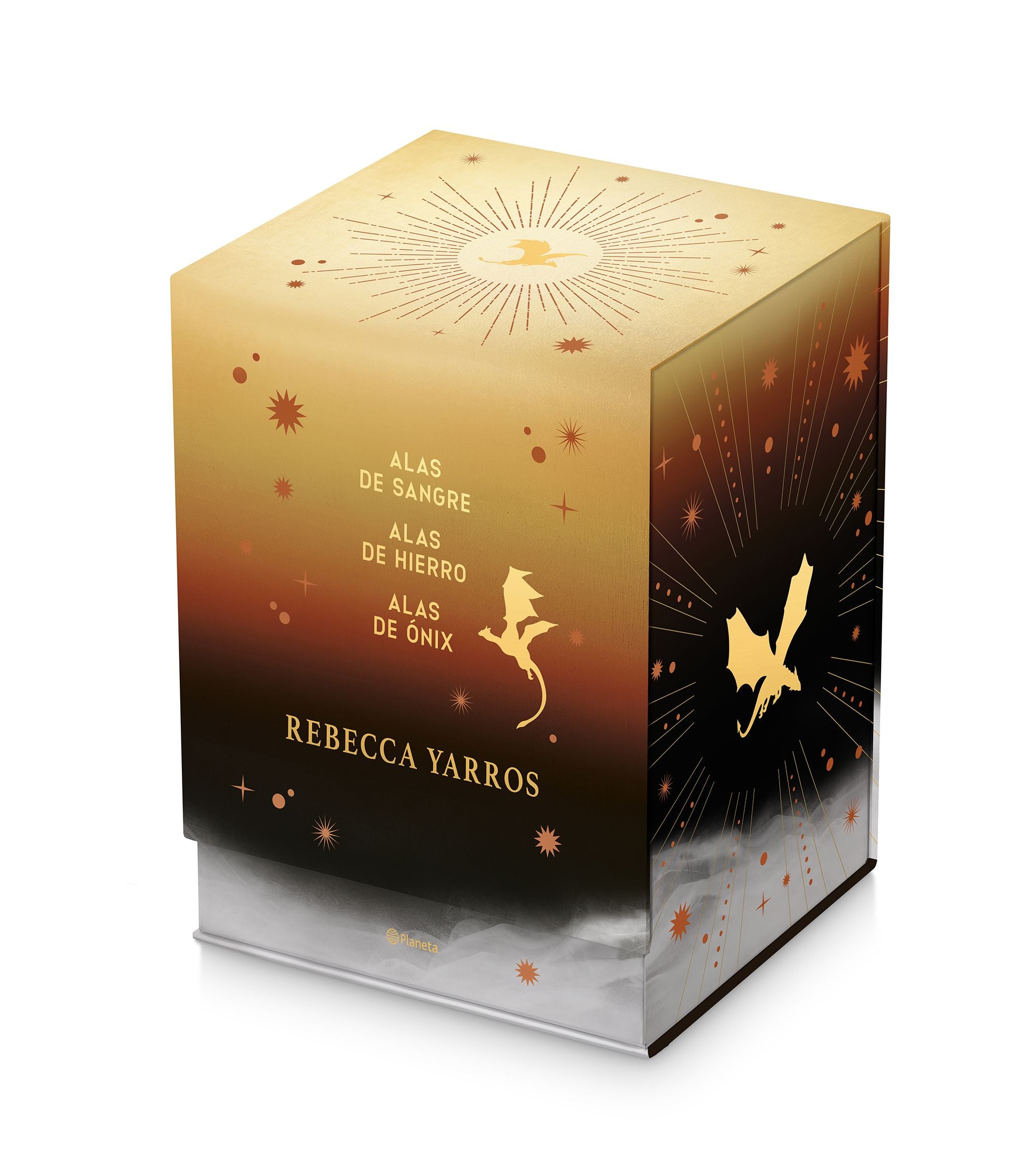 Estuche premium Serie Empíreo: (Alas de sangre + Alas de hierro + Alas de ónix). Rebecca Yarros (Editorial Planeta) 9788408319108 Imagen principal del producto