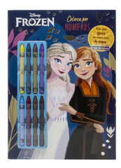 Frozen. Colorea por números con ceras: Con 8 ceras de colores. Disney (Libros Disney) 9788410029576