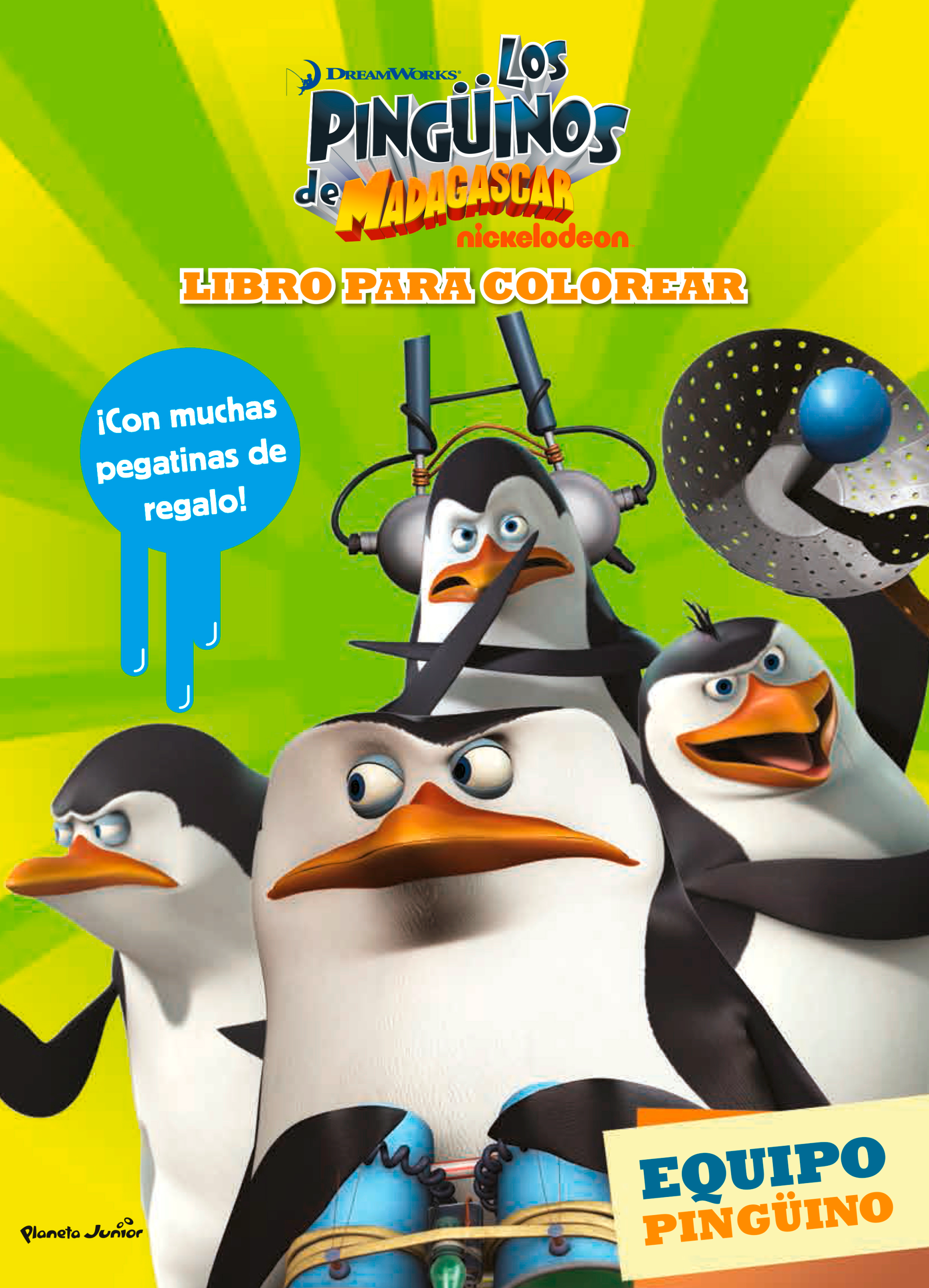 Los pingüinos de Madagascar. Libro para colorear: Equipo pingüino Imagen principal del producto