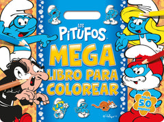 Los Pitufos. Megalibro para colorear: Con pegatinas. Los Pitufos (Planeta Junior) 9788408297239
