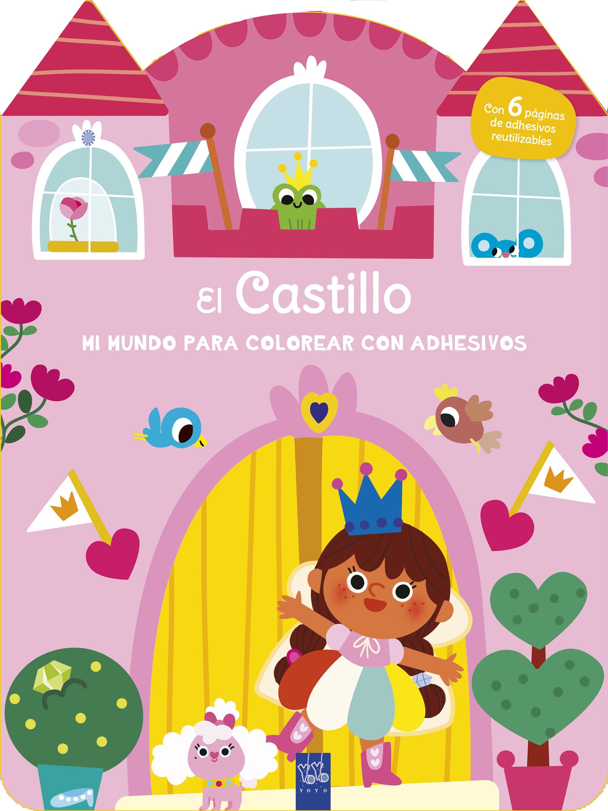 Mi mundo para colorear con adhesivos. El castillo. YOYO (Yoyo) 9788408296881 Imagen principal del producto