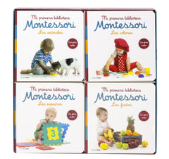 Mi primera biblioteca Montessori: Los colores · Las frutas · Los números · Los animales. AA. VV. (Timun Mas Infantil) 9788408234418