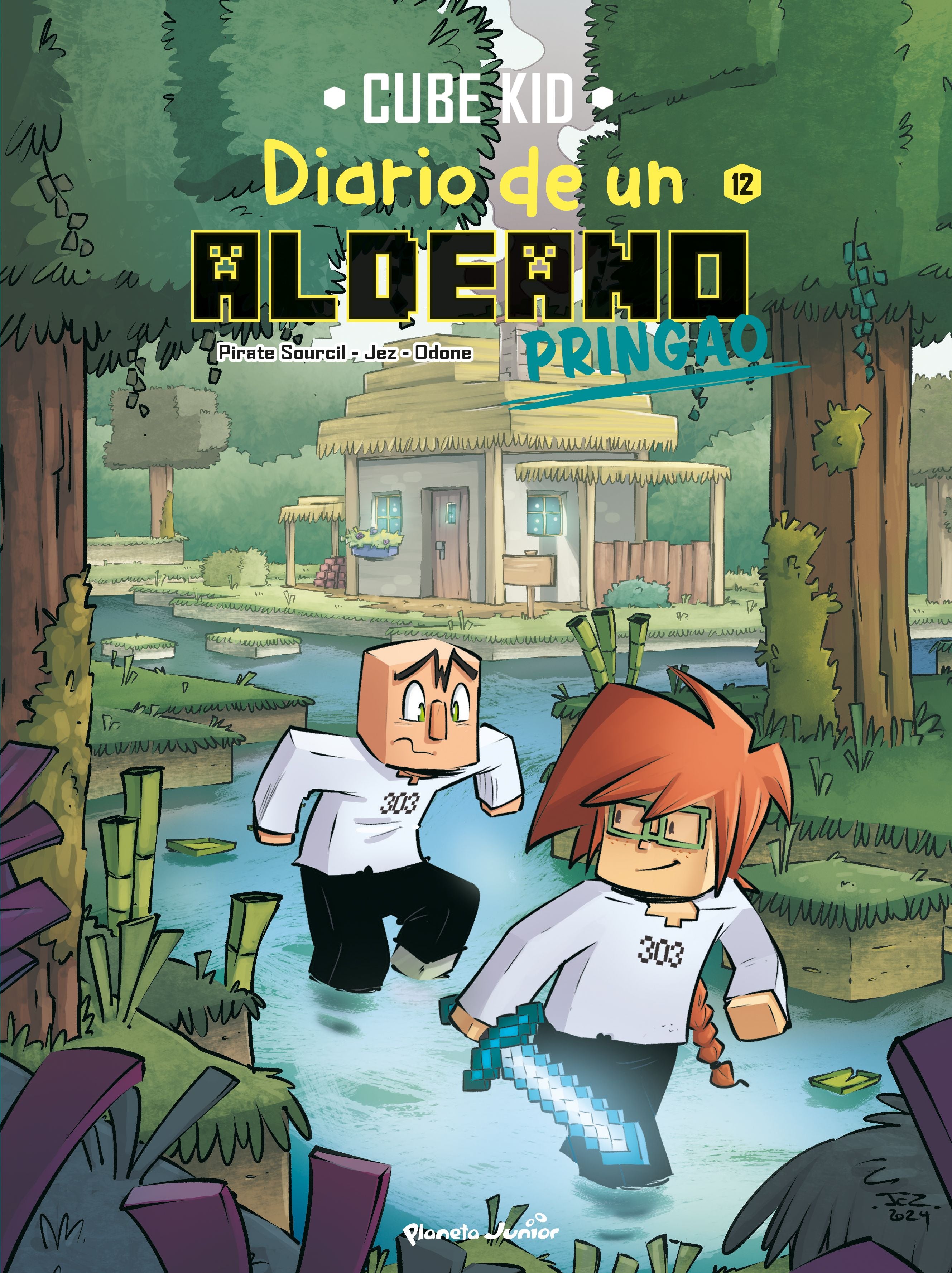 Minecraft. Diario de un aldeano pringao. Cómic 12: A la caza de la bruja. Cube Kid (Planeta Junior) 9788408312185 Imagen principal del producto