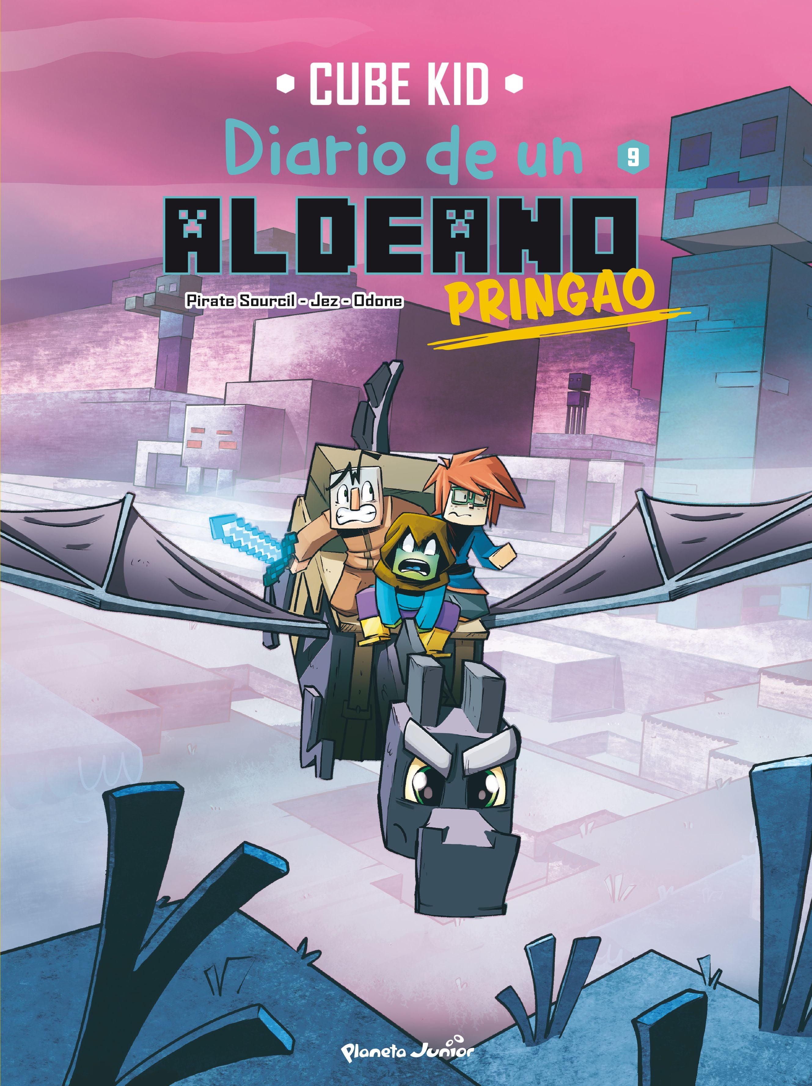Minecraft. Diario de un aldeano pringao. Cómic 9: En busca de las Tierras Lejanas. Cube Kid (Planeta Junior) 9788408293989 Imagen principal del producto