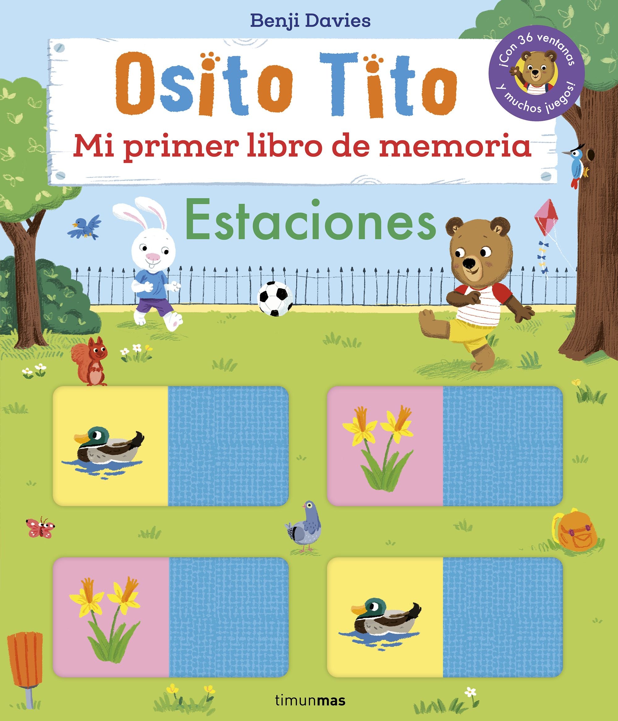 Osito Tito. Mi primer libro de memoria. Estaciones. Benji Davies (Timun Mas Infantil) 9788408303893