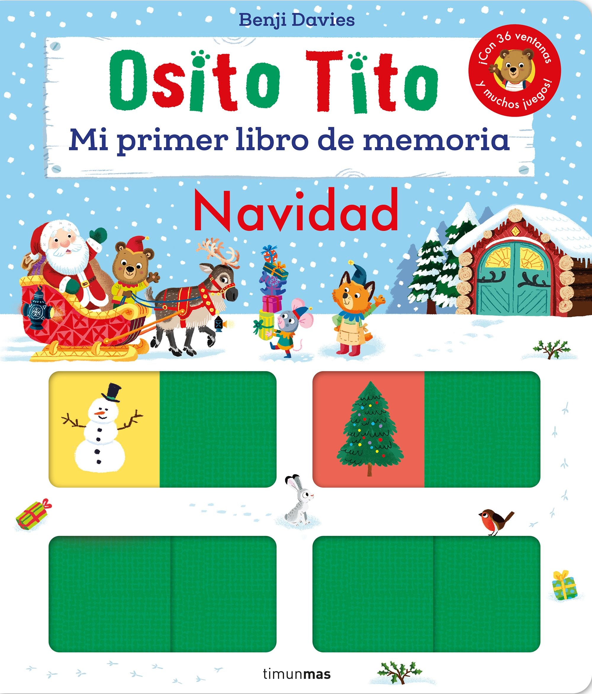 Osito Tito. Mi primer libro de memoria. Navidad. Benji Davies (Timun Mas Infantil) 9788408287506 Imagen principal del producto
