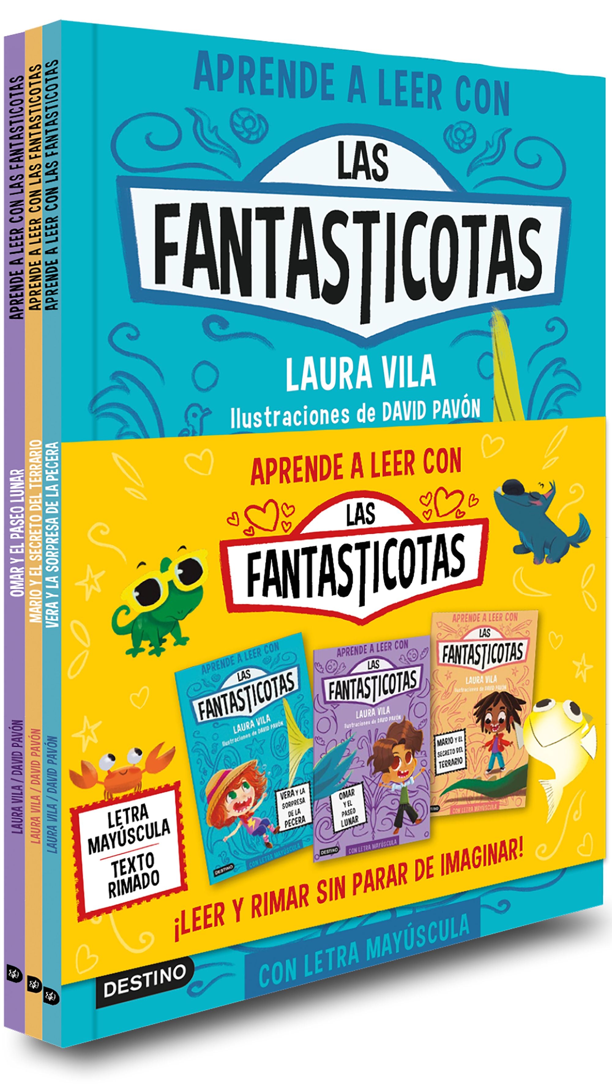 Pack Las Fantasticotas (1, 2, 3): Pack para aprender a leer con Las Fantasticotas 1, 2, 3: EN MAYÚSCULAS. Laura Vila (Destino Infantil & Juvenil) 9788408295501