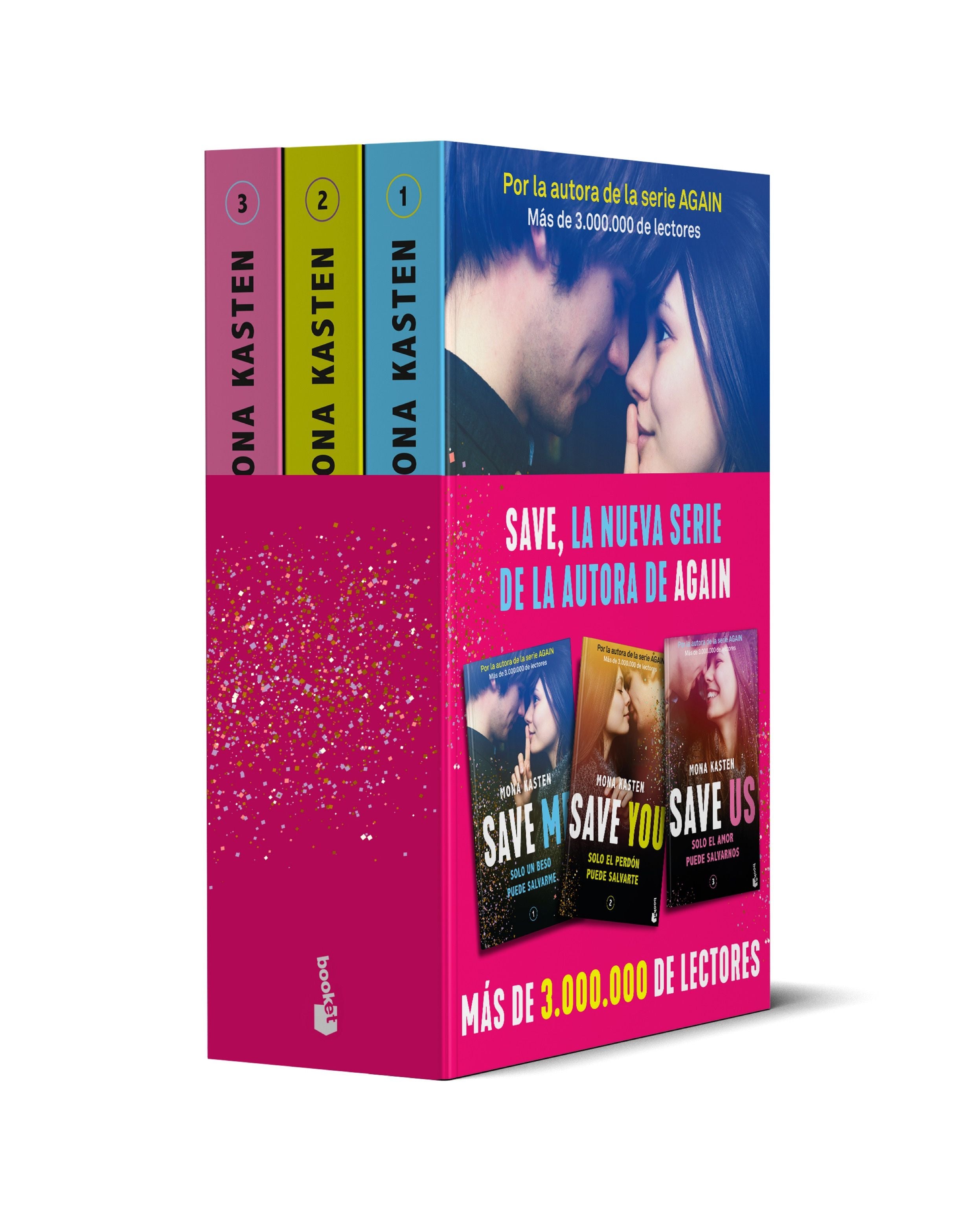 Pack Trilogía Save: Incluye los libros Save me, Save you y Save us. Mona Kasten (Booket) 9788408262831 Imagen principal del producto