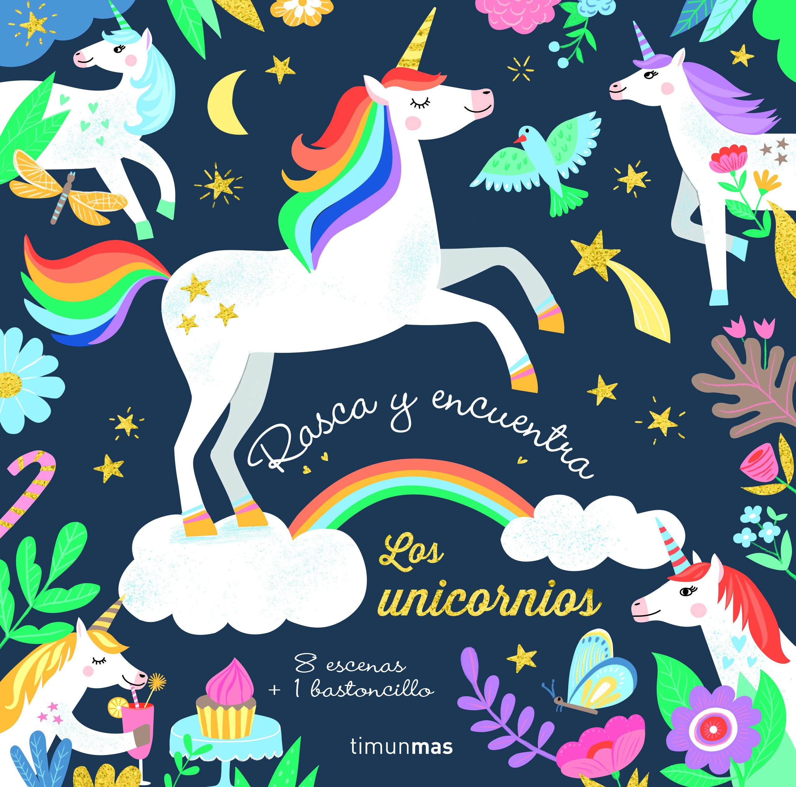 Rasca y encuentra. Los unicornios: 8 escenas + 1 bastoncillo. Aurore Meyer (Timun Mas Infantil) 9788408232186 Imagen principal del producto