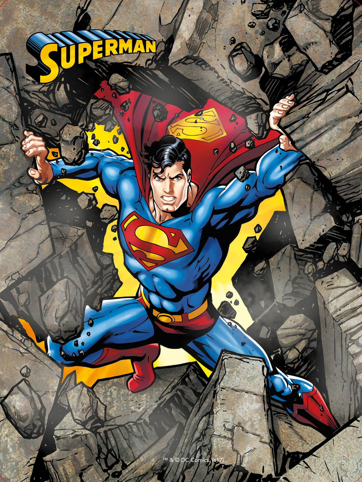Superman. Caja metálica: Incluye: 3 libros, 4 rotuladores, 1 póster y más de 50 pegatinas