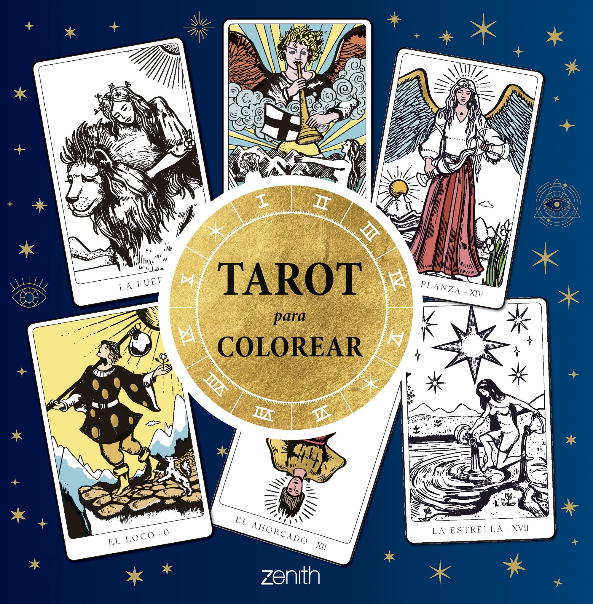 Tarot para colorear: Colorea las cartas más mágicas. Varios Autores (Zenith) 9788408315896 Imagen principal del producto