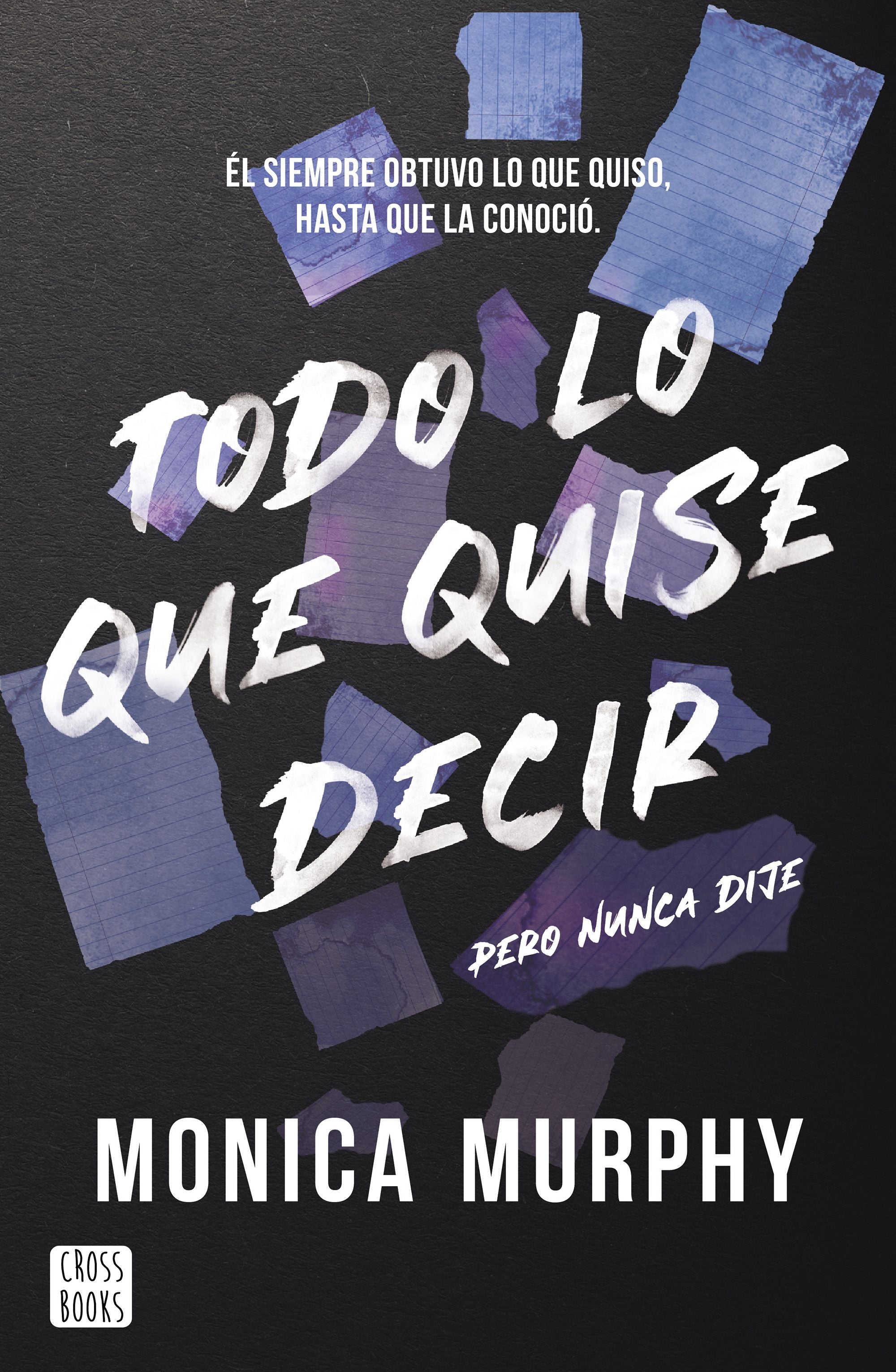 Todo lo que quise decir, pero nunca dije. Monica Murphy (Crossbooks) 9788408300793