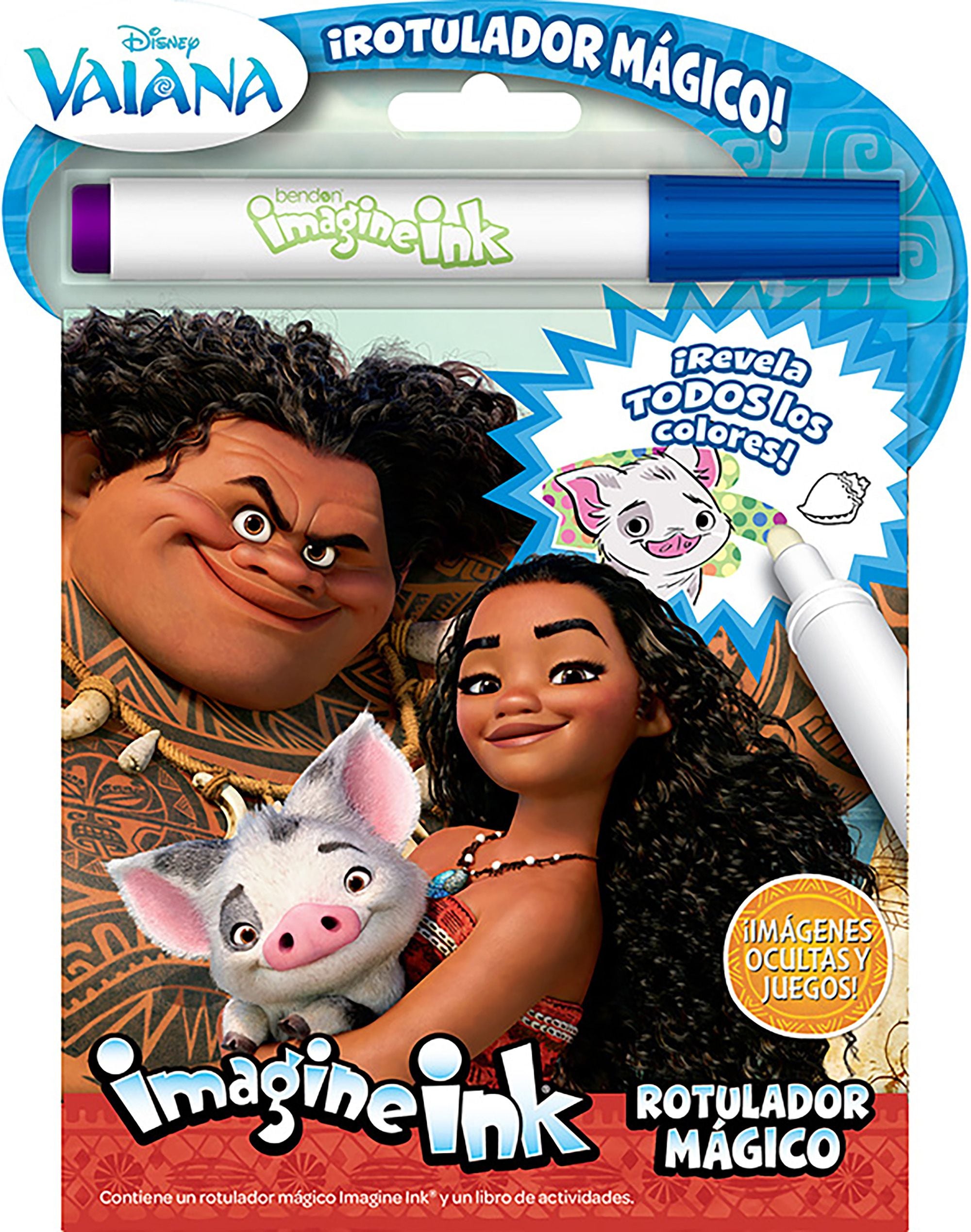 Vaiana. Rotulador mágico: Libro para colorear y actividades con rotulador mágico. Disney (Libros Disney) 9788410029514 Imagen principal del producto