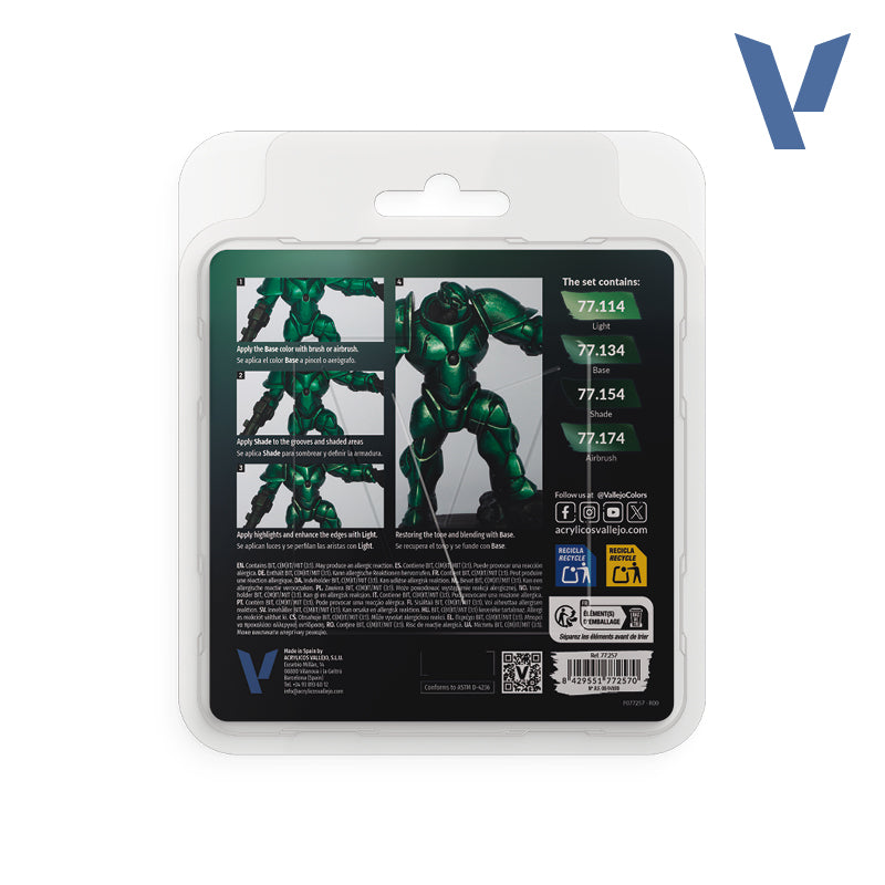 Set Verde Sombrío 77.257 | True Metallic Metal