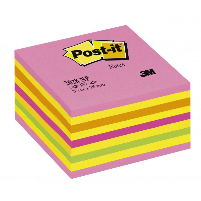 ✅ CUBO POST IT 450H MULTICOLOR 76X76 Imagen principal del producto