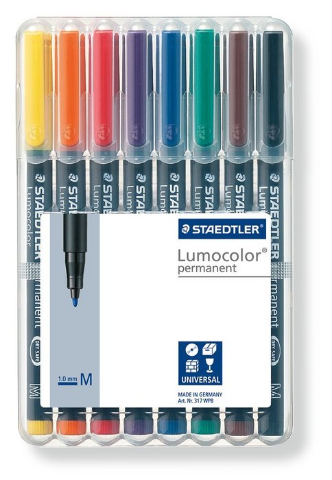 ROTULADOR LUMOCOLOR 317 WP8 MEDIO B/8 SURTIDOS