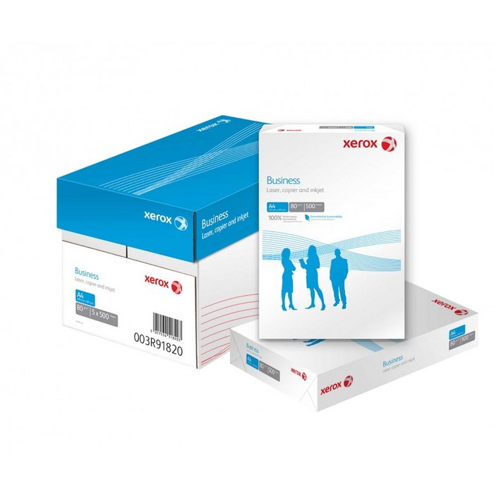 ► PAPEL A4 80GRS 500H XEROX BUSINESS  5 PAQUETE FOLIOS