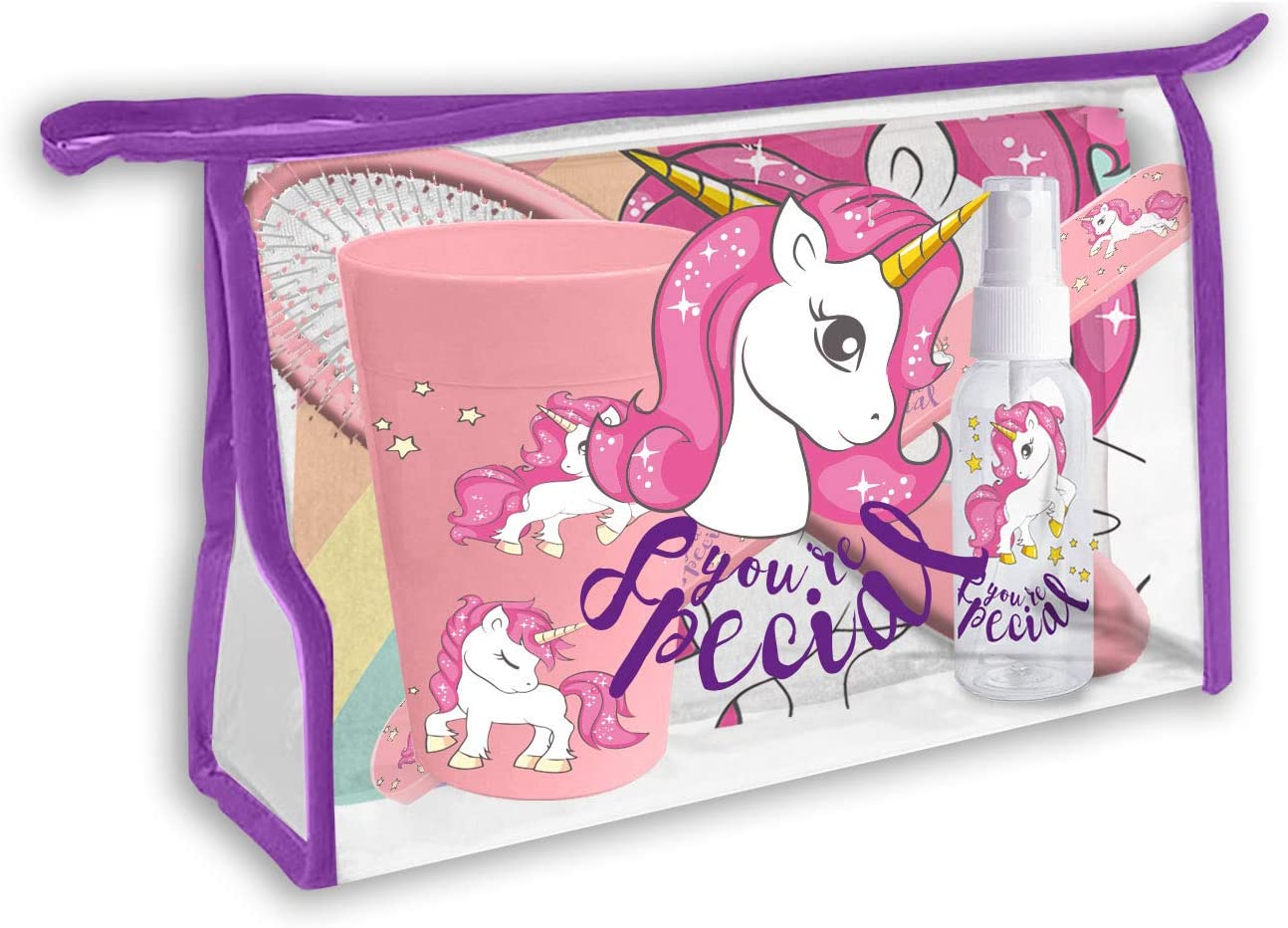 NECESER SET ASEO VIAJE UNICORNIO