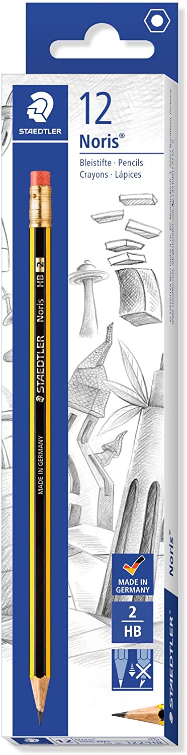 LAPIZ STAEDTLER NORIS 122 HB CON GOMA DE BORRAR