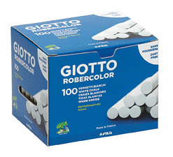 ✅  TIZA BLANCA CAJA DE 100 GIOTTO