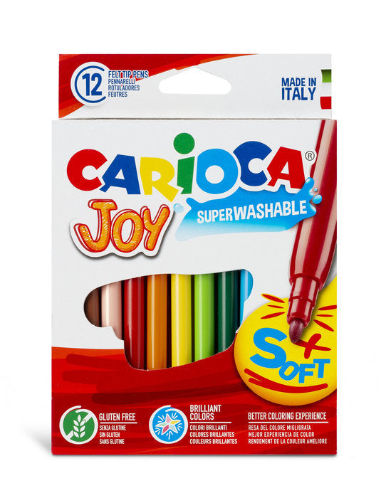 ► Rotulador Carioca Joy finos lavables caja 12 rotuladores Imagen principal del producto