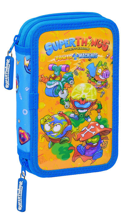 ► PLUMIER DOBLE PQÑO 28 PCS. SUPERTHINGS SERIE 7 Imagen principal del producto