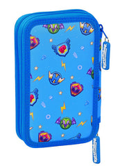 ► PLUMIER DOBLE PQÑO 28 PCS. SUPERTHINGS SERIE 7