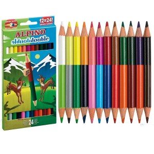 LAPIZ ALPINO 12 COLORES DOBLE PUNTA Imagen principal del producto