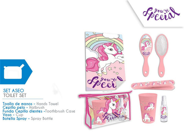 NECESER SET ASEO VIAJE UNICORNIO