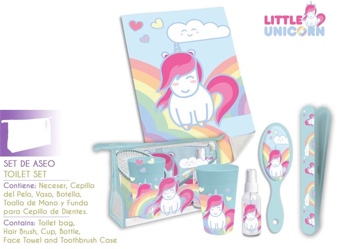 NECESER SET ASEO VIAJE UNICORNIO JR